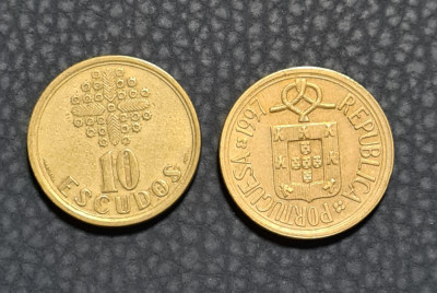 Portugalia 10 escudos 1997 foto