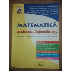 Matematica: Evaluarea Nationala 2015 Gina Caba