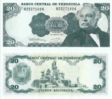 1992 ( 8 XII ) , 20 bol&iacute;vares ( P-63d ) - Venezuela - stare UNC