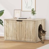 vidaXL Casa pentru pisici Sonoma 85 x 55 x 50,5 cm Lemn compozit 8000718