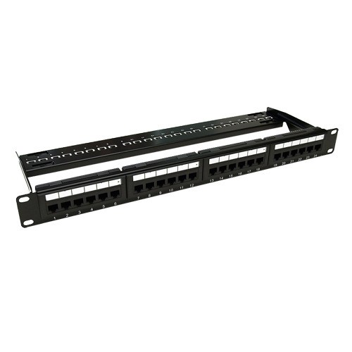 Patch Panel 1U&#039;UTP cat6A&#039;24 porturi RJ45 - ASYTECH Networking ASY-PP-UTP6A-24 SafetyGuard Surveillance