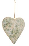 Set 12 ornamente brad Craciun Inimioare metal multicolor II 15x2x15h