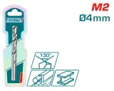 TOTAL - BURGHIU PENTRU METAL M2 HSS - 4MM PowerTool TopQuality