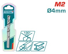 TOTAL - BURGHIU PENTRU METAL M2 HSS - 4MM PowerTool TopQuality foto
