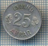AX 318 MONEDA - ISLANDA - 25 AURAR -ANUL 1965 -STAREA CARE SE VEDE