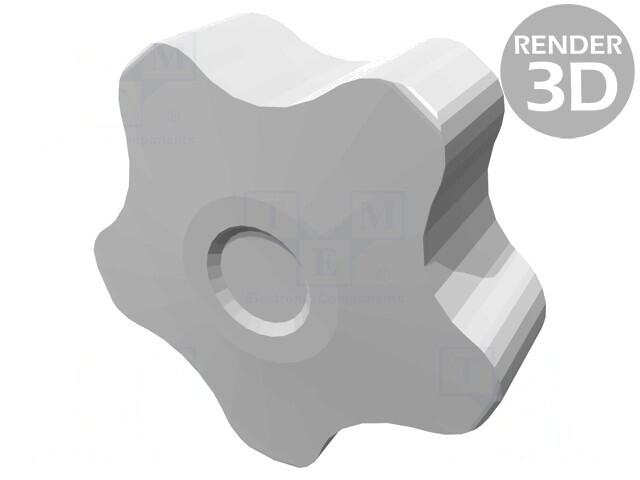 Buton Reglare &Oslash; 50mm Filet M8 Capac Negru