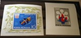 ROMANIA 1971/1976 - OLIMPIADE DE IARNA, 2 COLITE MNH, S7, Nestampilat