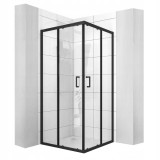 Cabina de dus Rea Vito Black Mat 80x80