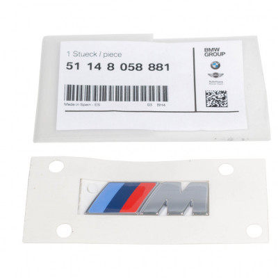 Emblema Aripa Laterala Fata Oe Bmw Seria 7 F01, F02 2008-2015 M 45x15mm 51148058881 foto