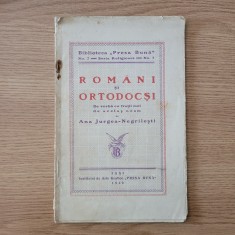 Ana Jurgea-Negrilesti - Romani si Ortodocsi (1929)