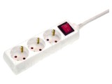 Prelungitor Alimentare AS SCHWABE 3G1,5mm&sup2; 1,4m PVC Alb 3 Prize 16A 11361