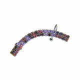 Cercel ear cuff cu pietre acrilice multicolore