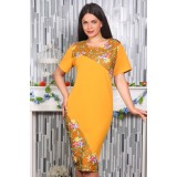 Rochie de ocazie Irisa Mustar - 58Marimea