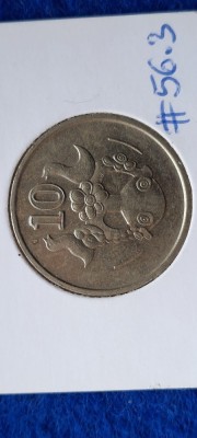 CIPRU 10 CENTI 1993 UNC foto