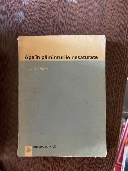 Silvan Andrei - Apa in pamanturile nesaturate