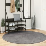 VidaXL Covor HUARTE, fir scurt, moale și lavabil, antracit, &Oslash; 160 cm