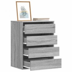 vidaXL Dulap colț cu sertare sonoma gri 60x41x76 cm lemn prelucrat 852875