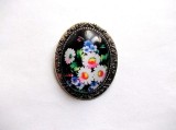 brose sticla cu margarete si albastrele 35252