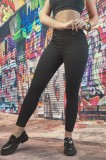 C807-1 Blugi tip colanti cu talie inalta din denim elastic