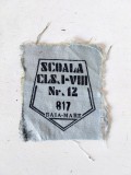 Numar matricol scolar ecuson anii 80, Baia Mare, Scoala cls I-VIII nr. 12