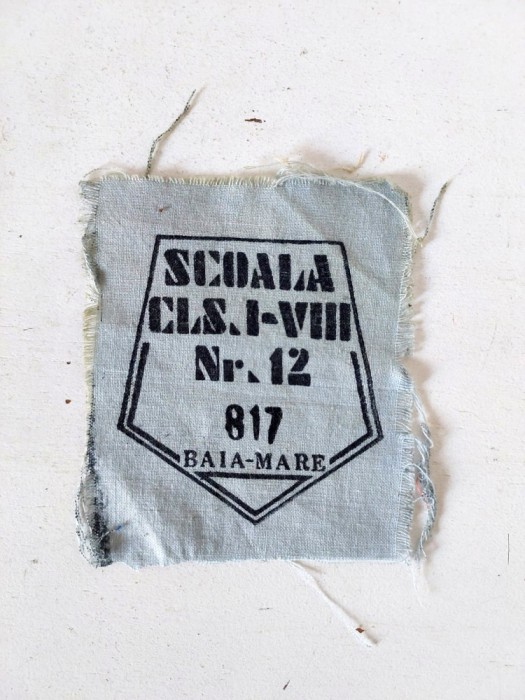Numar matricol scolar ecuson anii 80, Baia Mare, Scoala cls I-VIII nr. 12