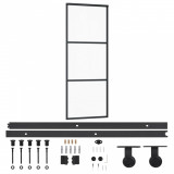 Cumpara ieftin Usa glisanta cu set feronerie, 76x205 cm, sticla ESG/aluminiu