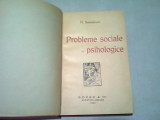 PROBLEME SOCIALE SI PSIHOLOGICE - H. SANIELEVICI