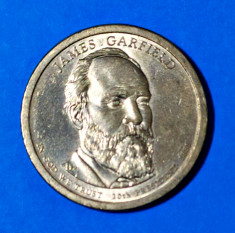 SUA 1 DOLLAR JAMES GARFIELD AL 20-LEA PRESEDINTE AL STATELOR UNITE foto