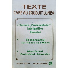 Texte Care Au Zguduit Lumea Tainele Protocoalelor Inteleptilo - Necunoscut , F237