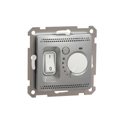 Termostat de camera Schneider Sedna aluminiu SDD113506 foto