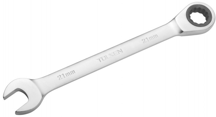 Cheie combinata cu clichet Cr-V 17 mm, Tolsen