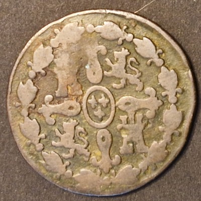 Spania 2 Maravedi 1785 Carol III foto