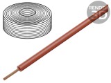 Cablu litat Cu PVC roșu 0,25mm2 10m