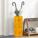 vidaXL Suport de umbrele Galben muștar Metal Standard