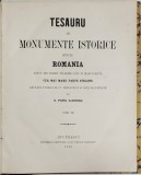 Tesauru de monumente istorice pentru Romania, adunate de A. Papiu Ilarianu , vol. IV - Bucuresti, 1864