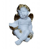 Cumpara ieftin Statueta decorativa, Inger, Alb, 29 cm, DV75-4Z