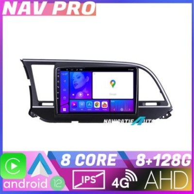 Navigatie Hyundai Elantra 2015 2018 KIT 581 EDOTEC-LITE Android Ecran 720P Octa Core 8 128 Carplay CarStore Technology foto