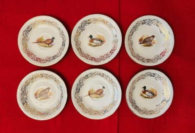 6 FARFURIOARE DIN PORTELAN FIN- MARCAJ VERITABLE PORCELAINE D13cm foto