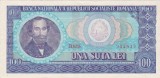 Bancnotă Rom&acirc;nia 100 lei 1966 Nicolae Bălcescu, B.0216 932833