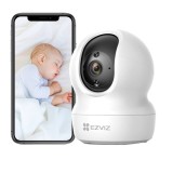 Camera supraveghere IP WIFi Pan Tilt 4MP rezolutie 2K Audio bidirectional SDcard - EZVIZ CS-H6c-2K+ SafetyGuard Surveillance