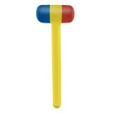 Ciocan Gonflabil Tricolor 91cm Steag Romania, Albastru Galben Rosu, Cauciuc