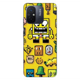 Husa compatibila cu Xiaomi Redmi 12C Silicon Gel Tpu Model Pixel Art Spongebob