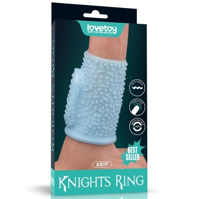 Inel erectie cu vibratii Vibrating Drip Knights Ring foto