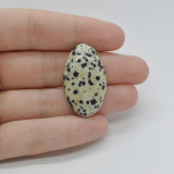 Cabochon jasp dalmatian 33x19x7mm c11, Stonemania Bijou