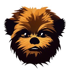 Sticker decorativ, Caine, Maro, 60 cm, 8346ST foto