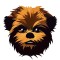 Sticker decorativ, Caine, Maro, 60 cm, 8346ST