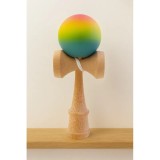 Cumpara ieftin Kendama din lemn cu bilă curcubeu- KEND5524