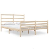 Cumpara ieftin Cadru de pat mic dublu, 120x190 cm, lemn masiv de pin