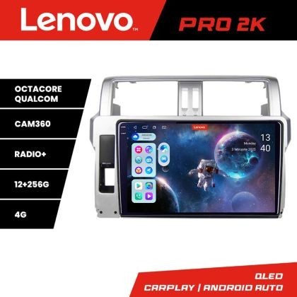 Navigatie Toyota Landcruiser J150 Prado 2014-2017 Lenovo Kit-065 8 core QLED 2K 12+256 360 Android Waze USB Navigatie Internet Youtube Radio CarStore