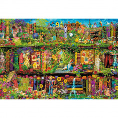 Puzzle Trefl, Fairy Bookcase, Aimee Stewart, 1500 piese foto
